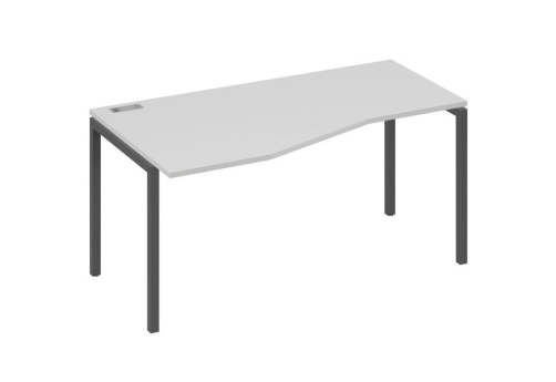 Стол эргономичный левый Техно Мира Лофт, цвет серый + антрацит