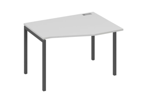 Стол эргономичный правый Техно Мира Лофт, цвет серый + антрацит
