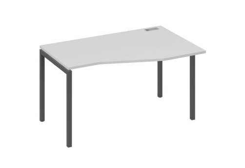 Стол эргономичный правый Техно Мира Лофт, цвет серый + антрацит