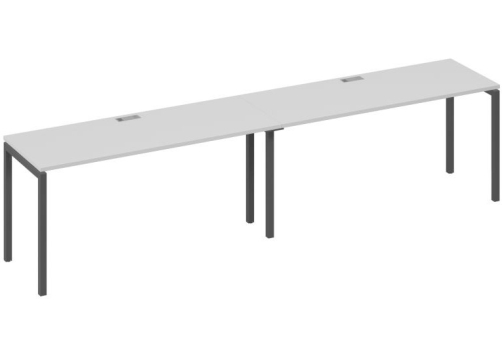 Рабочая станция 2х160 Мира Лофт, цвет серый + антрацит