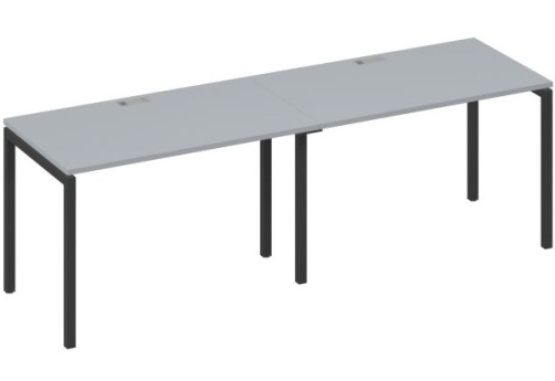 Рабочая станция 2х120 Мира Лофт, цвет серый + антрацит