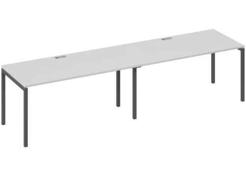 Рабочая станция 2х160 Мира Лофт, цвет серый + антрацит