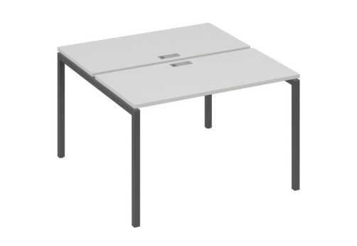 Рабочая станция 2х120 Мира Лофт, цвет серый + антрацит