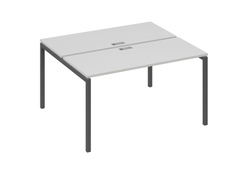 Рабочая станция 2х140 Мира Лофт, цвет серый + антрацит