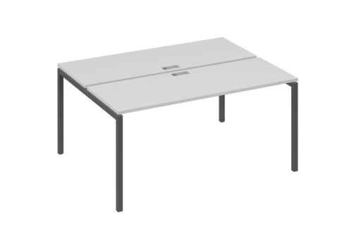 Рабочая станция 2х160 Мира Лофт, цвет серый + антрацит