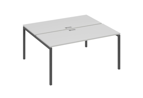 Рабочая станция 2х160 Мира Лофт, цвет серый + антрацит