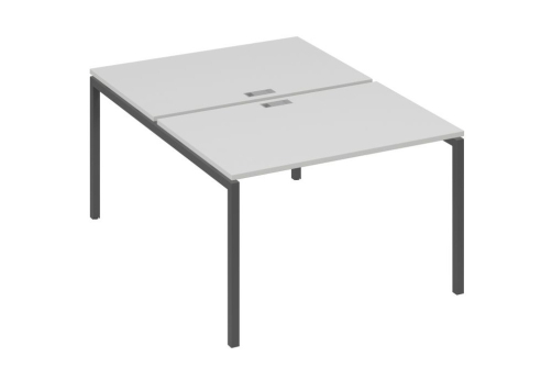 Рабочая станция 2х120 Мира Лофт, цвет серый + антрацит