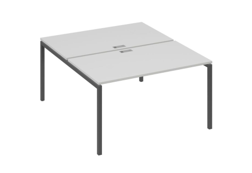 Рабочая станция 2х140 Мира Лофт, цвет серый + антрацит