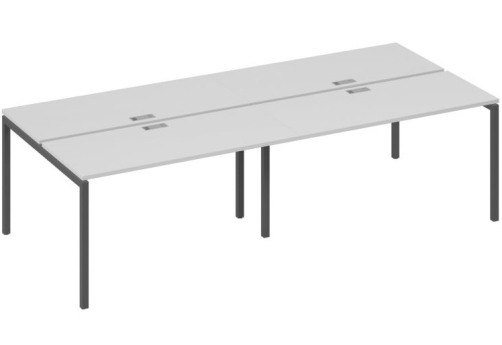 Рабочая станция 4х140 Мира Лофт, цвет серый + антрацит