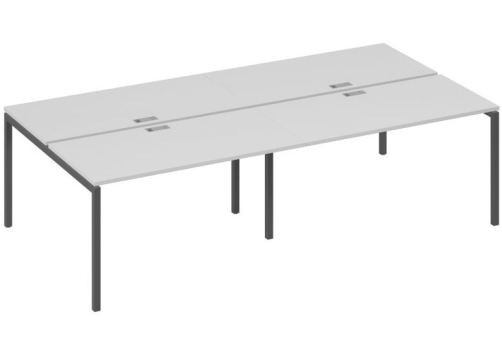 Рабочая станция 4х140 Мира Лофт, цвет серый + антрацит