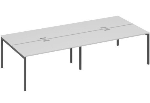 Рабочая станция 4х160 Мира Лофт, цвет серый + антрацит