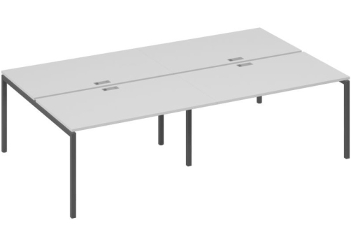 Рабочая станция 4х140 Мира Лофт, цвет серый + антрацит