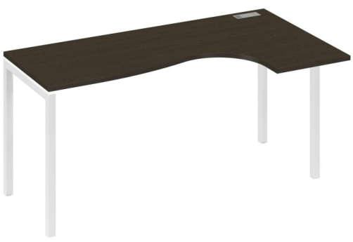 Стол эргономичный правый Классика Мира Лофт, цвет венге + белый