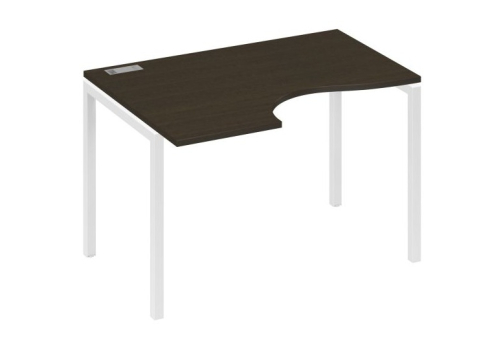 Стол эргономичный левый Классика Мира Лофт, цвет венге + белый