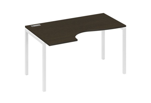 Стол эргономичный левый Классика Мира Лофт, цвет венге + белый