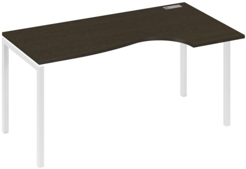Стол эргономичный правый Классика Мира Лофт, цвет венге + белый