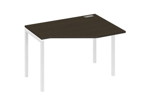 Стол эргономичный правый Техно Мира Лофт, цвет венге + белый