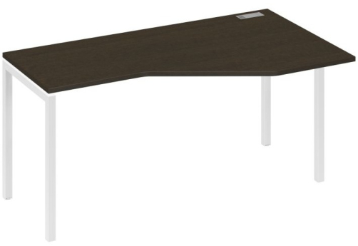 Стол эргономичный правый Техно Мира Лофт, цвет венге + белый
