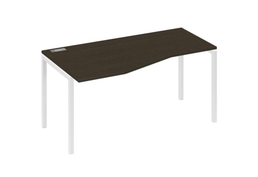 Стол эргономичный левый Техно Мира Лофт, цвет венге + белый