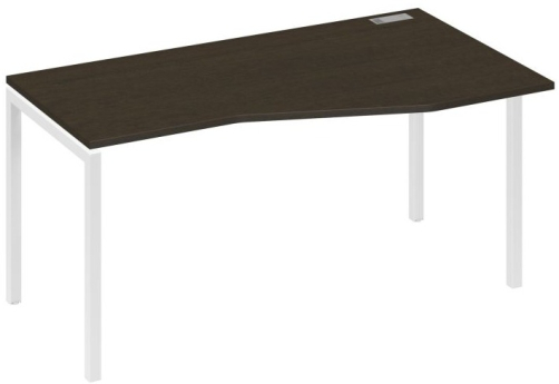 Стол эргономичный правый Техно Мира Лофт, цвет венге + белый