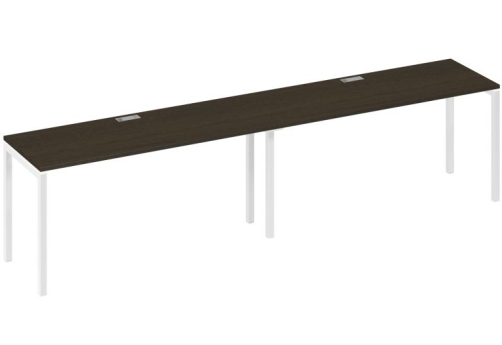 Рабочая станция 2х160 Мира Лофт, цвет венге + белый