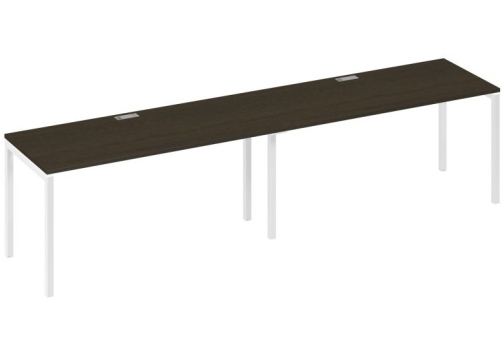 Рабочая станция 2х160 Мира Лофт, цвет венге + белый