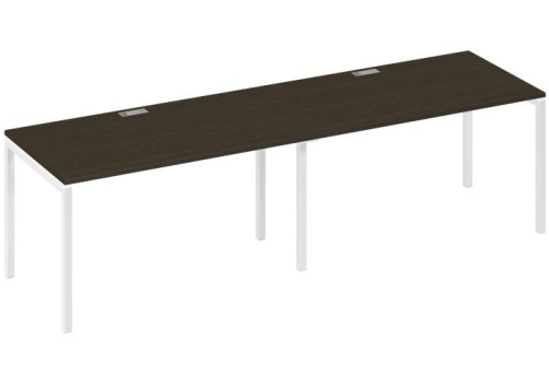 Рабочая станция 2х140 Мира Лофт, цвет венге + белый