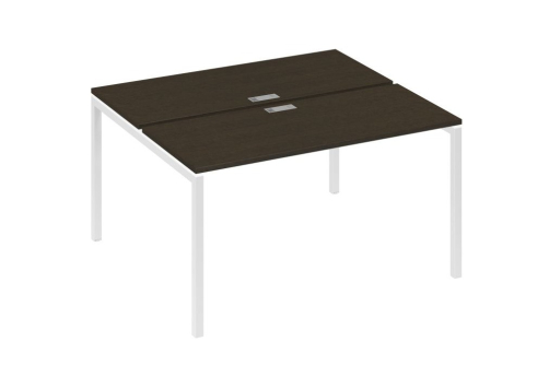 Рабочая станция 2х140 Мира Лофт, цвет венге + белый