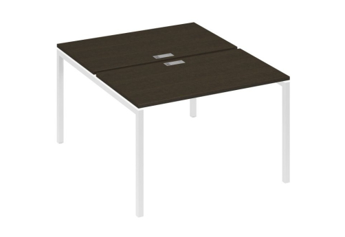 Рабочая станция 2х120 Мира Лофт, цвет венге + белый