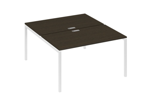 Рабочая станция 2х140 Мира Лофт, цвет венге + белый