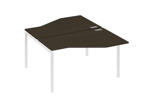 Рабочая станция эргономичная 2х140 Техно Мира Лофт, цвет венге + белый