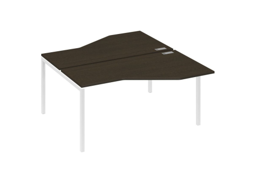 Рабочая станция эргономичная 2х160 Техно Мира Лофт, цвет венге + белый