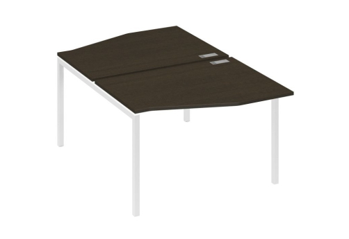 Рабочая станция эргономичная 2х120 Техно Мира Лофт, цвет венге + белый