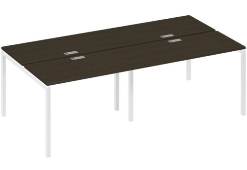 Рабочая станция 4х120 Мира Лофт, цвет венге + белый