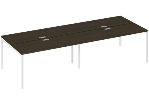 Рабочая станция 4х160 Мира Лофт, цвет венге + белый