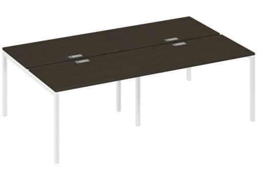 Рабочая станция 4х120 Мира Лофт, цвет венге + белый