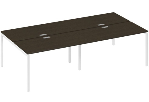 Рабочая станция 4х140 Мира Лофт, цвет венге + белый