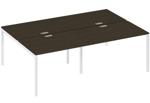 Рабочая станция 4х120 Мира Лофт, цвет венге + белый