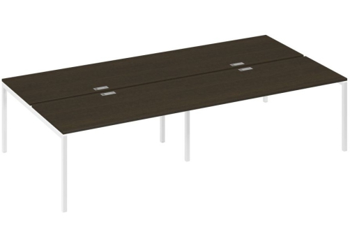 Рабочая станция 4х160 Мира Лофт, цвет венге + белый