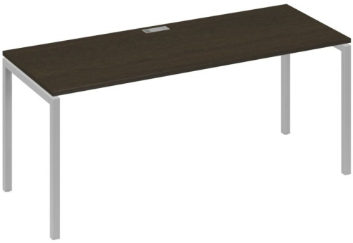 Стол письменный Мира Лофт, цвет венге + серый