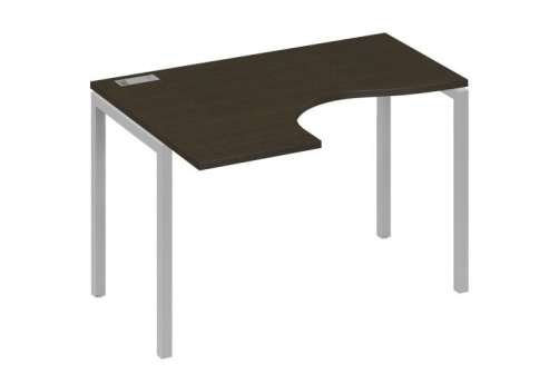 Стол эргономичный левый Классика Мира Лофт, цвет венге + серый