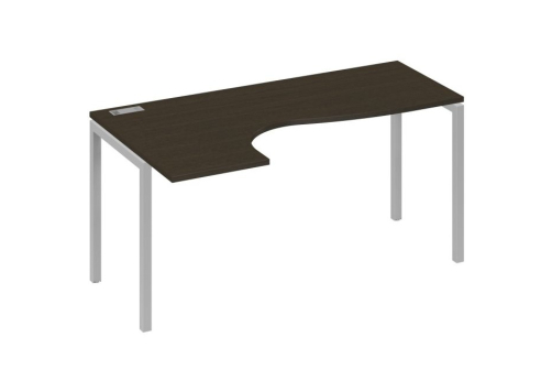 Стол эргономичный левый Классика Мира Лофт, цвет венге + серый