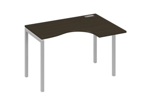 Стол эргономичный правый Классика Мира Лофт, цвет венге + серый