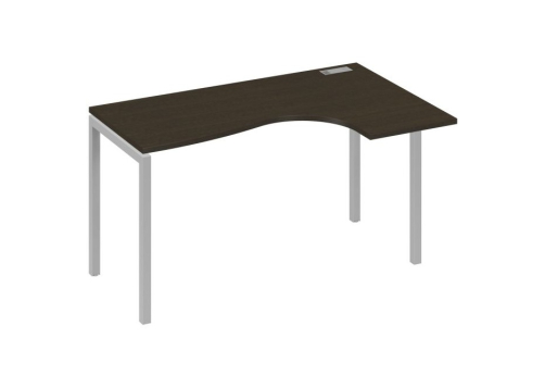 Стол эргономичный правый Классика Мира Лофт, цвет венге + серый
