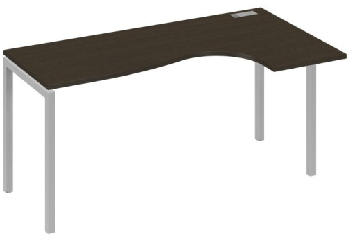 Стол эргономичный правый Классика Мира Лофт, цвет венге + серый