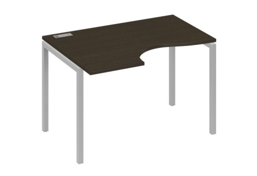 Стол эргономичный левый Классика Мира Лофт, цвет венге + серый