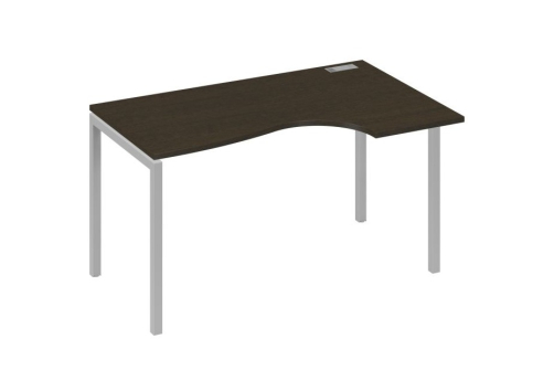 Стол эргономичный правый Классика Мира Лофт, цвет венге + серый