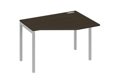 Стол эргономичный правый Техно Мира Лофт, цвет венге + серый
