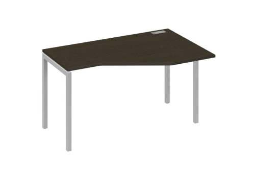 Стол эргономичный правый Техно Мира Лофт, цвет венге + серый
