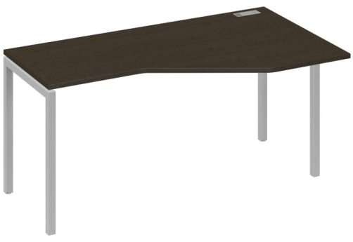 Стол эргономичный правый Техно Мира Лофт, цвет венге + серый
